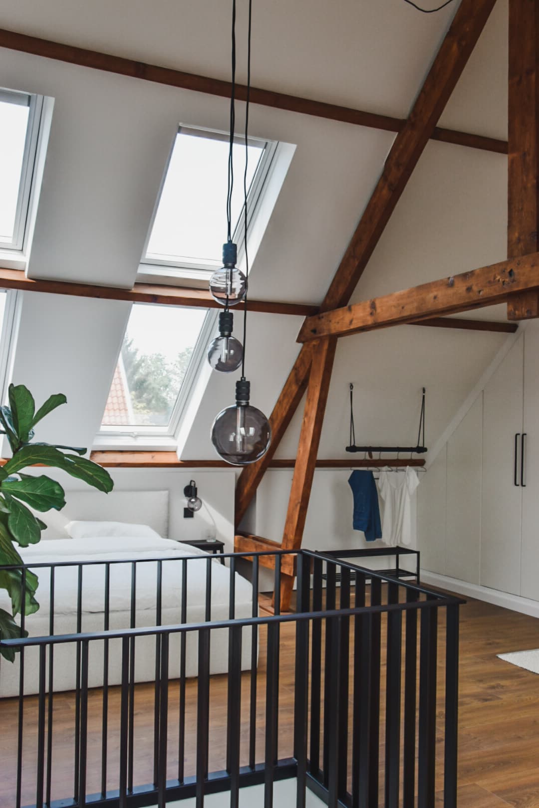 Sfeervolle slaapkamer met warme tinten