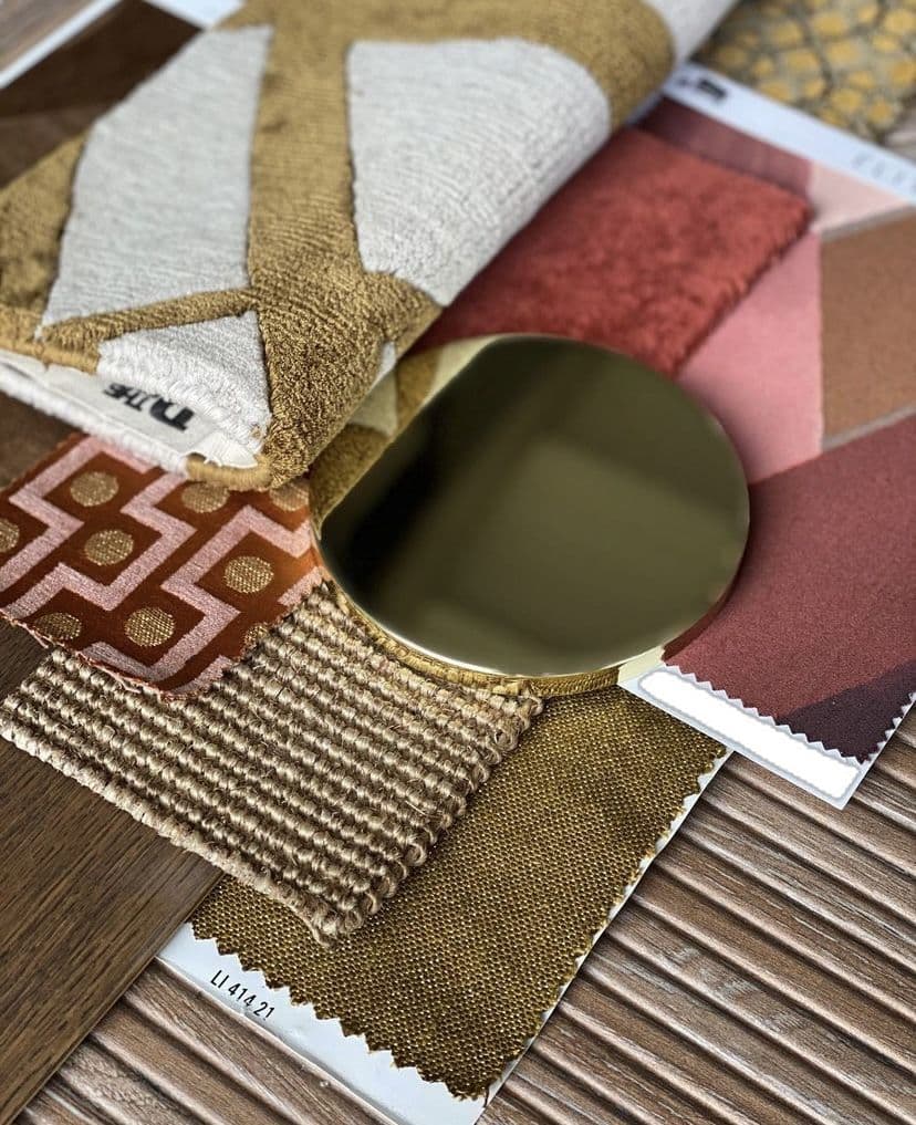 Kleurstalen en materialen