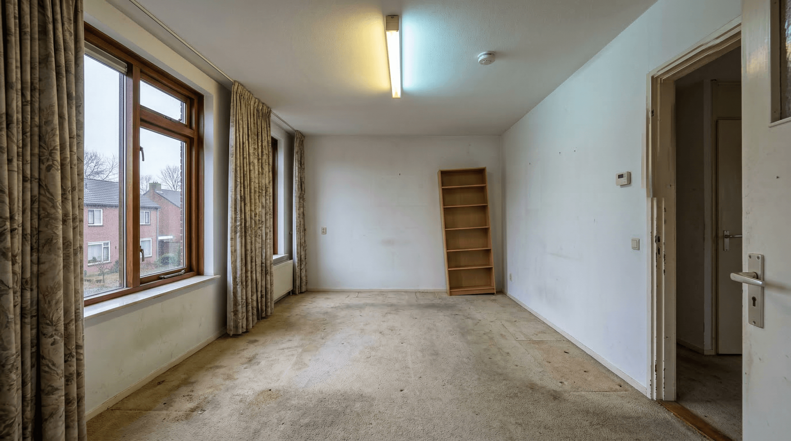 Voor: kale, lege ruimte